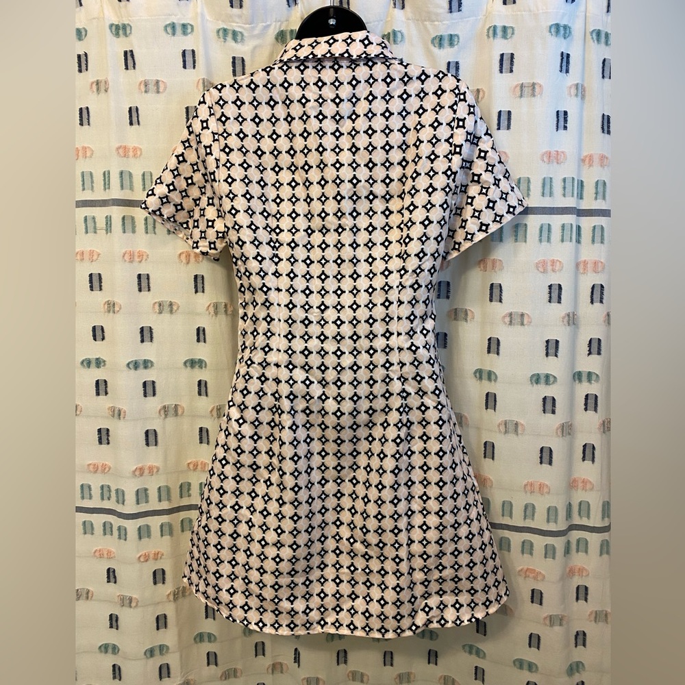 Retro Geometric Mini Dress - Picture 2 of 2